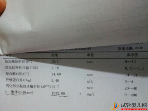 d2聚体检查单