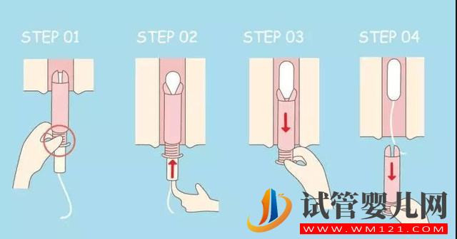 卫生棉条使用方法图示