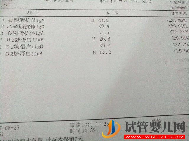 抗心磷脂抗体阳性不可试管生子