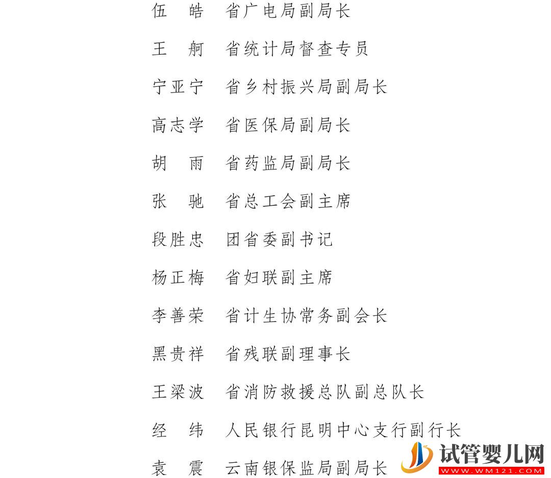 云南省人民政府办公厅关于建立云南省优化生育政策工作部门联席会议制度的通知(图3)