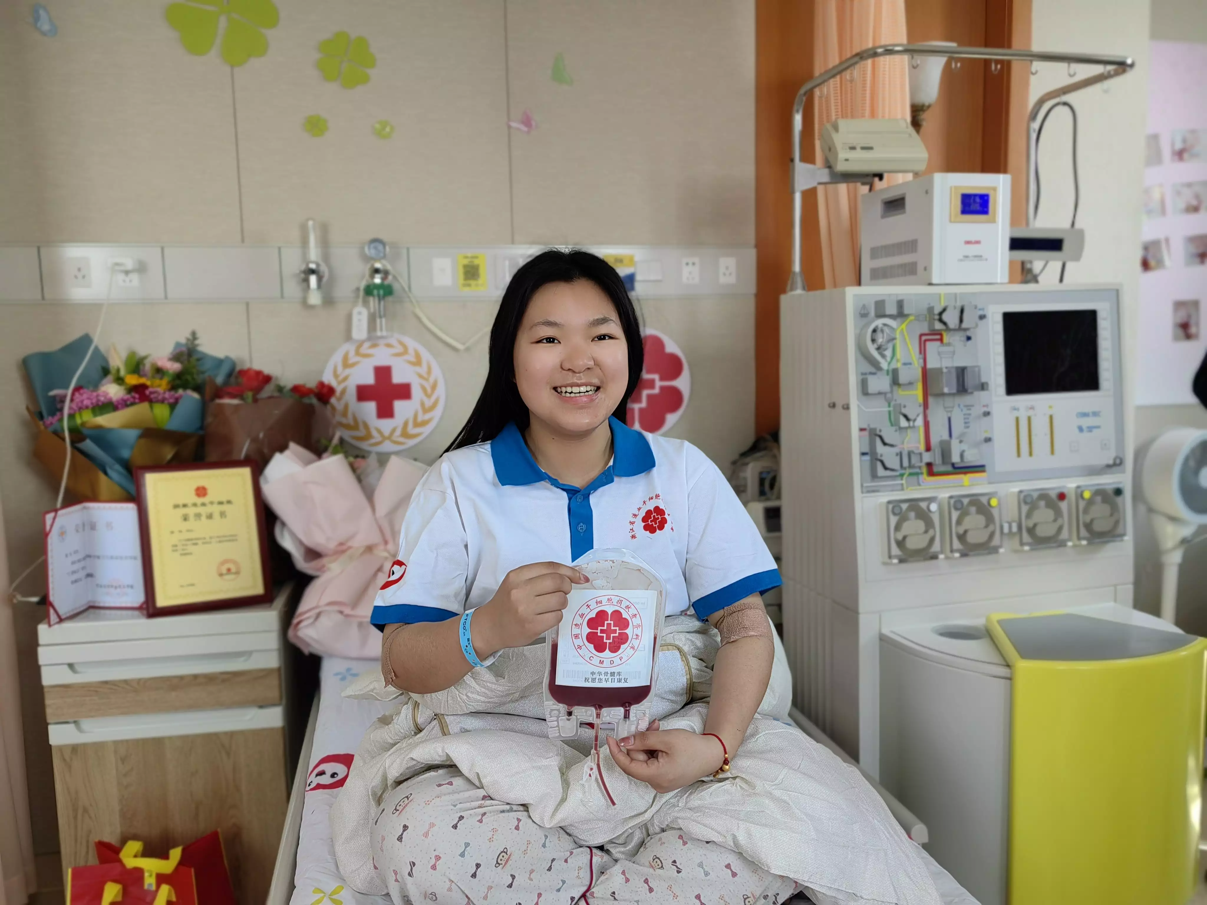 赴一场生命之约！她成为浙江省造血干细胞年龄最小的女性捐献者~(图1)
